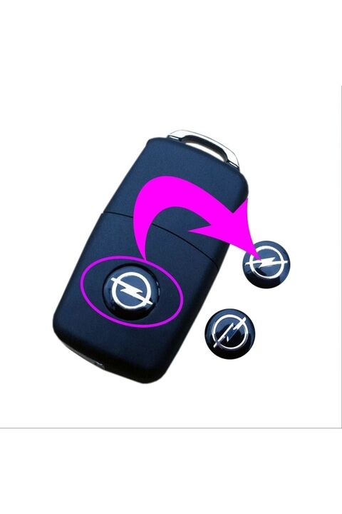 GARDENAUTO Opel Araç Anahtar Logo Amblemi Kumanda Logo Çap: 14 Mm 2 Adet