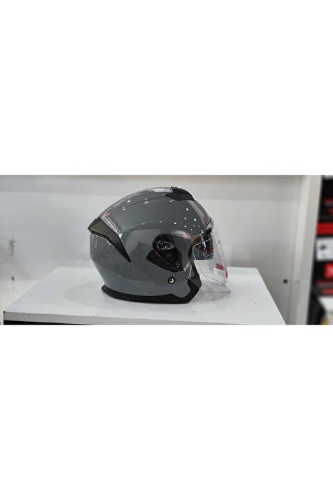 JK20 Jk 526 Güneş Vizörlü Nargo Gri Açık Kask