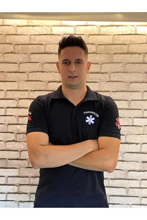 Mastex Paramedik Yazılı Lacivert Tişört
