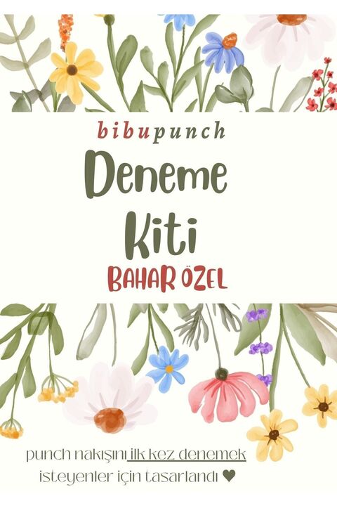 BibuPunch Deneme Seti (bahar Özel) - Punch Nakışını Merak Edenler Ve Denemek Isteyenler Için Deneyim Kiti