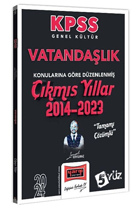 Yargı Yayınları Yargı 2024 KPSS Genel Kültür Vatandaşlık Konularına Göre Düzenlenmiş Tamamı Çözümlü Çıkmış Yıllar