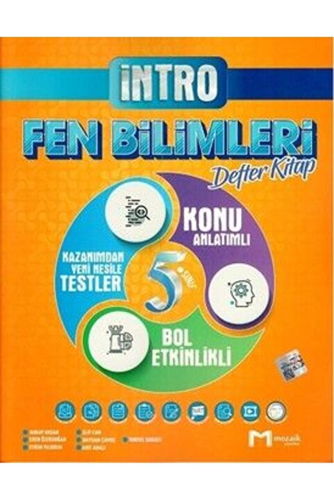 Mozaik Yayınları 5. Sınıf Fen Bilimleri İntro Defter Kitap / Kolektif / Mozaik Yayınları / 9786257870290