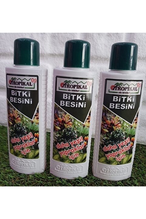 TROPİKAL Yeşil Yapraklı Bitkiler Için Bitki Besini 3 Adet 225 Ml Sıvı Gübre Benjamin Besini Bitki Vitamini