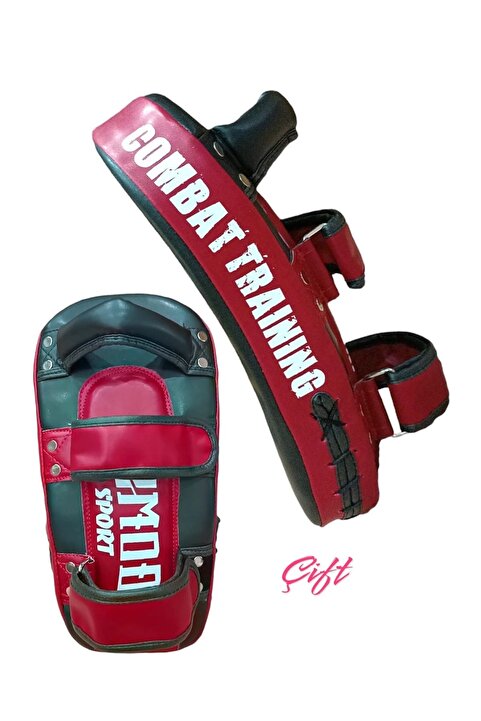 KOMODO SPORT Kıck Boks  3 lü Tek Kol Lapası Çift /Muay Thai Tek Kol Lapası Darbe Yastığı Çift/Tekme lapası