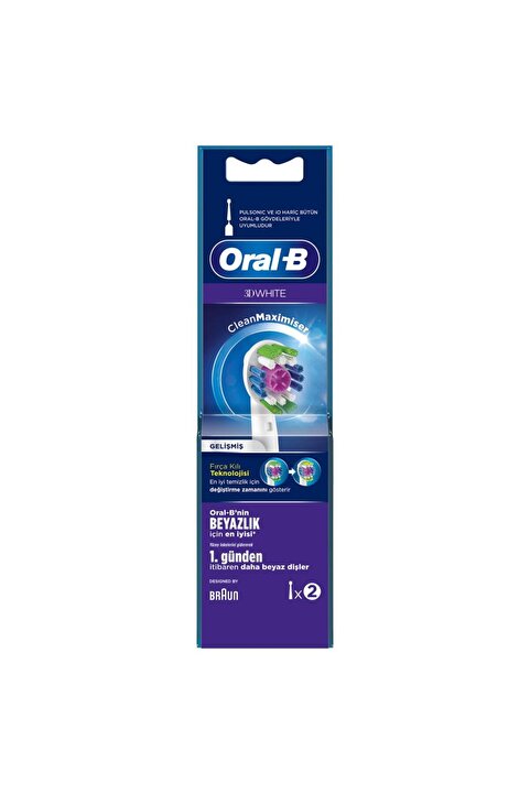 Oral-B Diş Fırçası Yedek Başlığı Clean Maximiser 3d White 2 Li
