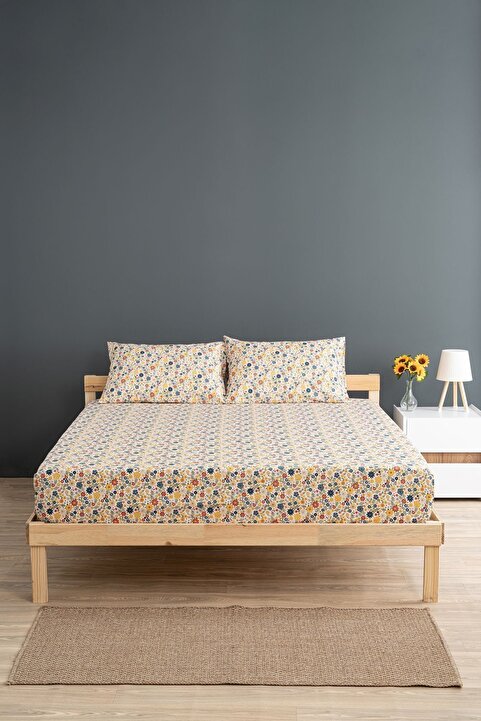 Soley | Liberty | %100 Pamuk Çift Kişilik 160 X 200 Lastikli Çarşaf Seti