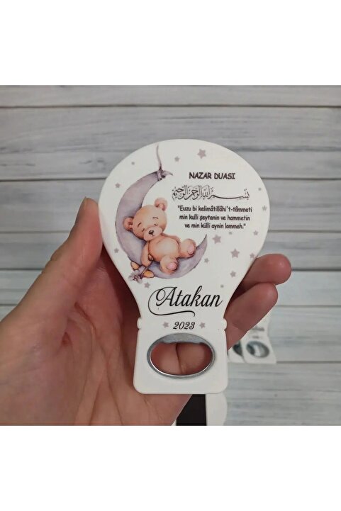Genel Markalar 20 Adet Balon Açacak Magnet Ayıcık Nazar Dualı