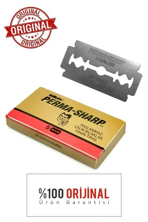 Permasharp 10 Pakette 50 Adet Yaprak Tam Jilet Orijinal