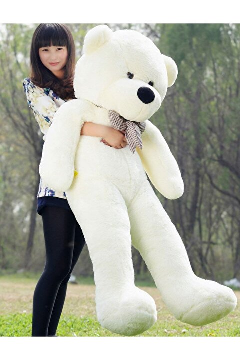 Kuki's Spielzeug Kuki Oyuncak 160cm Beyaz Dev Peluş Ayı