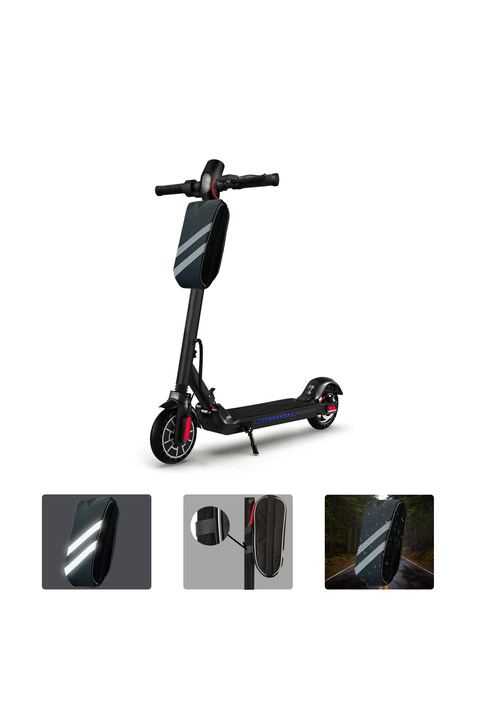 Microcase Taşınabilir Su Geçirmez 3 Bölmeli Geniş İç Hacimli Flaşörlü Scooter Bisiklet Çantası AL4249
