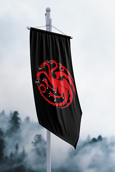 Genel Markalar Siyah Targaryen Hanedanlığı Flama Bayrak, duvar ve etkinlik dekoru