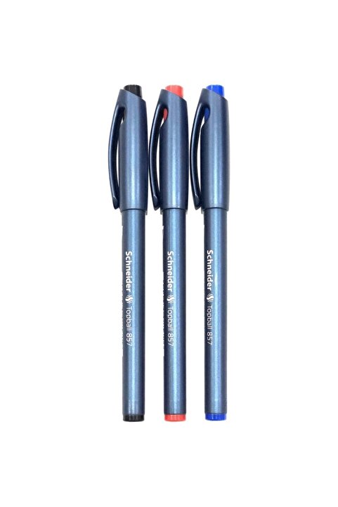 Schneider Topball 857 0.6 Mm Roller Pilot Kalem 3'lü Set