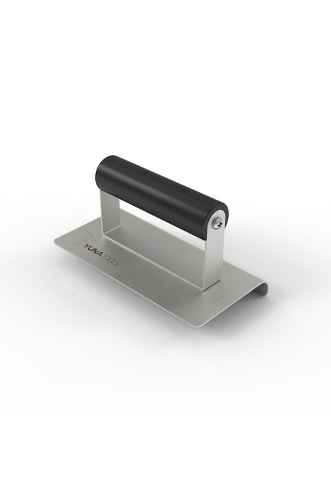 YUNA TOOLS Baskı Beton Paslanmaz Çelik Kenar Malası 160(L)x75(W)mm R12 D20 - Standart Sap