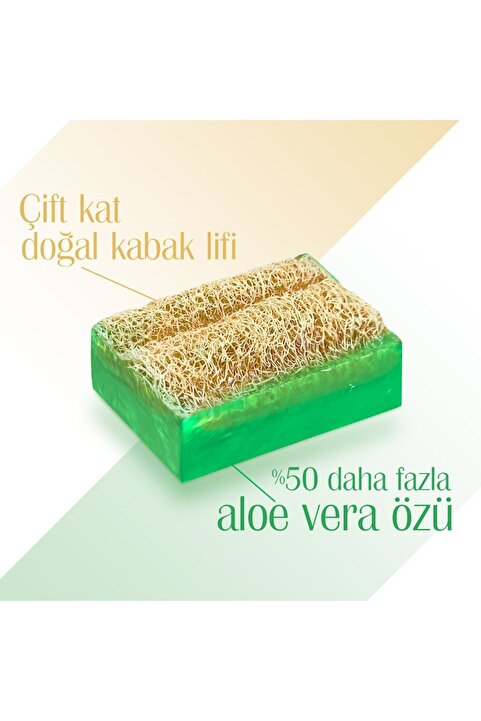 Agarta Doğal Kabak Lifli El Yapımı Aloe Vera Sabunu Arındırıcı Etkili 125 gr