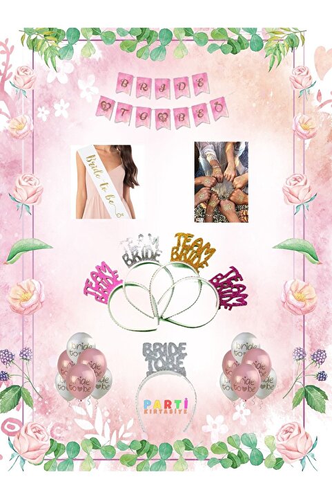 Parti Kırtasiye Bride To Be Parti Seti Bekarlığa Veda Partisi Set