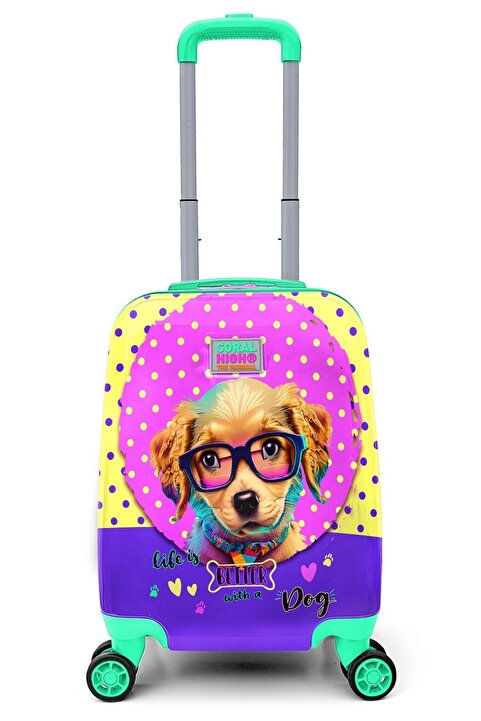 Coral High Kids Sevimli Köpek Desenli Çocuk Valizi 16771