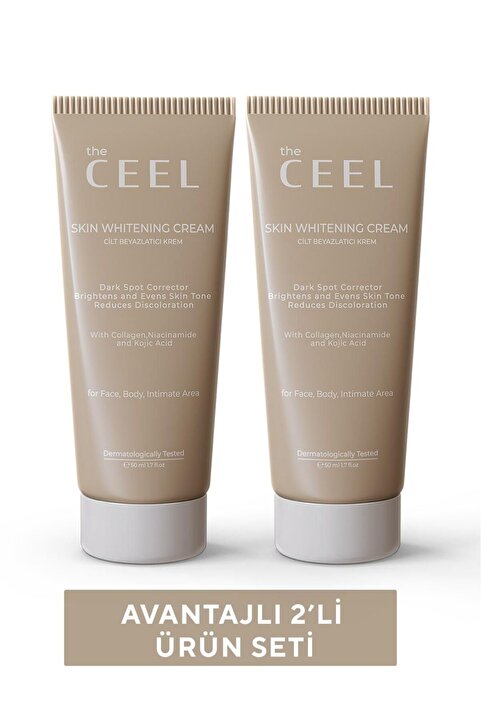 The Ceel 2'li Cilt Beyazlatıcı Aydınlatıcı Leke Karşıtı Krem Niacinamide, Alpha Arbutin,Tranexamic Acid 50 ml