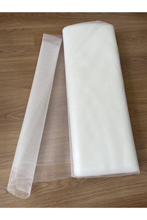 Buse Tül Kırık Beyaz Kristal Tül 100x150en