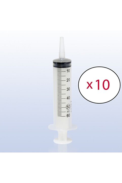 Ayset 50 ml Beslenme Enjektörü (10 ADET) Gavaj Çam Uçlu 50 Cc Şırınga