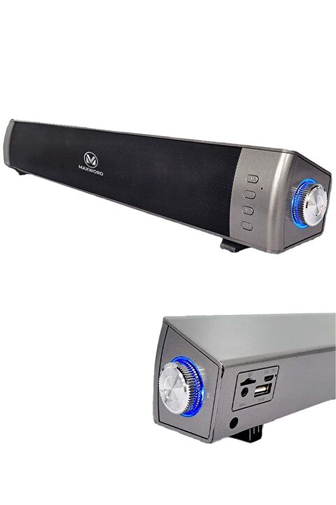 Maxword Slc-40usb-bt Şarjlı Soundbar 40 Watt Bluetooth Usb Şarjlı (46x7x6 Cm)