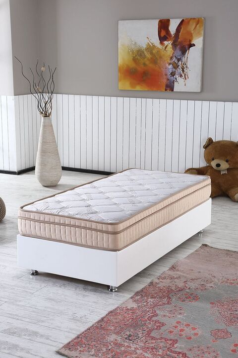 ASROYALLÜKS Bella Ortopedik Gizli Pedli Yaylı Yatak 90x190 (21 Cm)