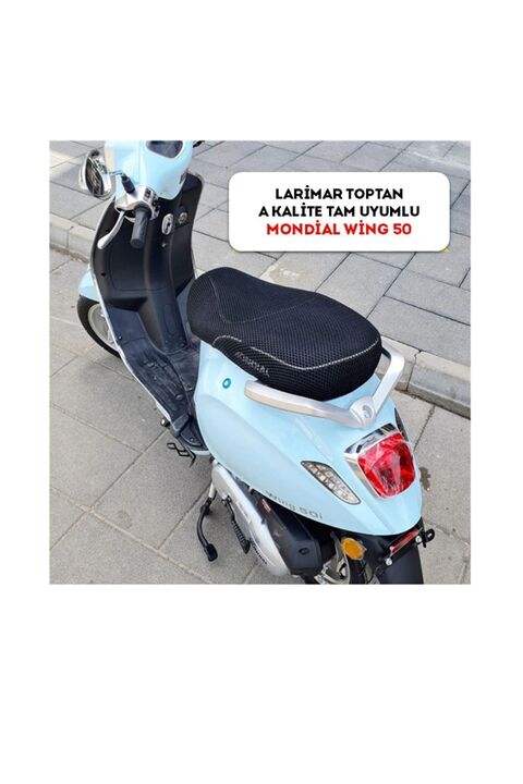 Larimar Mondial Wing 50 File Sele Koltuk Kılıfı 3d Çift Kat File Terletme Yapmaz - Alttan Cırtlı