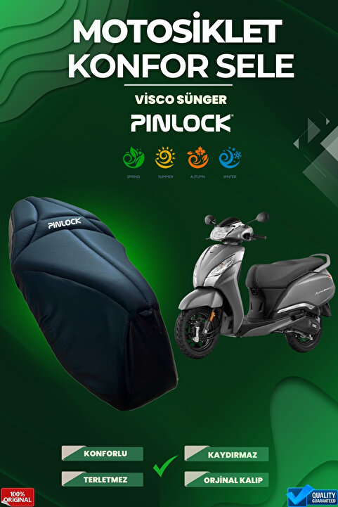pinlock Tvs Jupiter 110 - 125 Motosiklet Konfor Sele ve Koltuk Kılıfı Visco Sponge