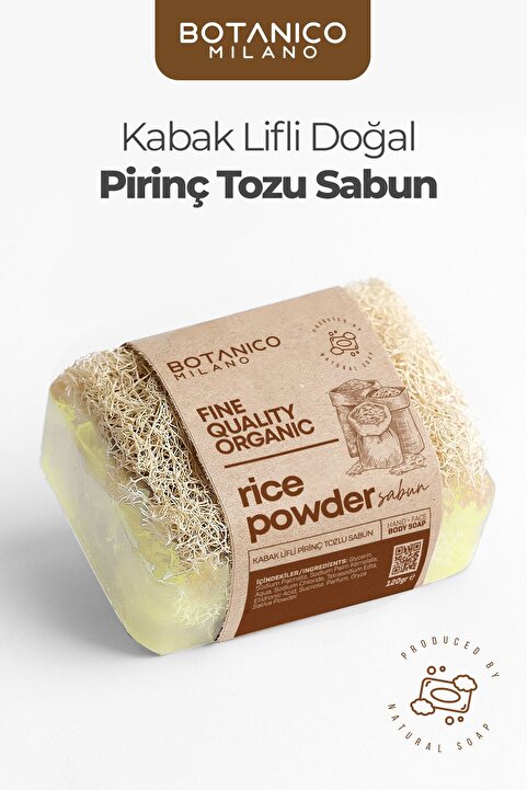 BOTANICO MILANO Kabak Lifli Pirinç Tozlu Sabun