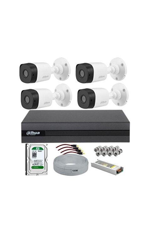 Dahua 4 Kameralı Güvenlik Kamerası Full Set - 1tb Orijinal Hdd