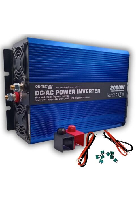 Ortec OR-TEC Solar 12 Volt 2000 Watt Tam Sinüs İnverter