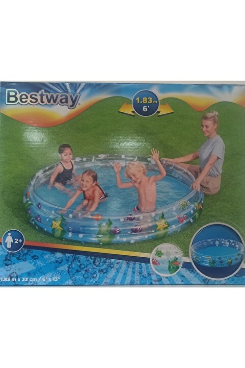 Bestway Havuz Kutulu Desenli 183*33 Cm