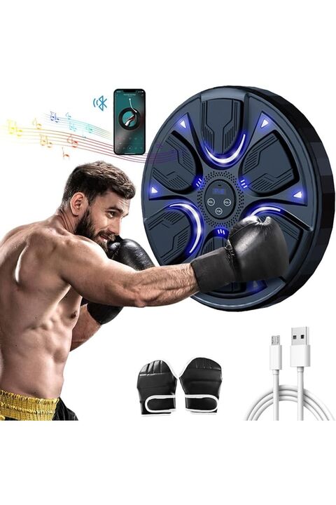 EN SİGA Boks Torbası Akıllı Müzikli Boks Makinesi Eldivenli Yetişkin Çocuk Egzersiz Boks Spor Ekipmanı