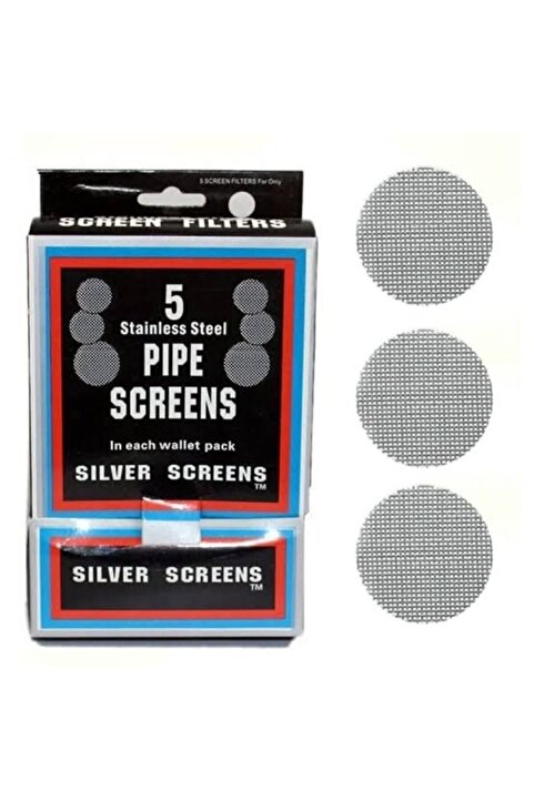 silverscreen 500 Adet Pipo 20mm Paslanmaz Süzgeç Teli Filtre (100x5)