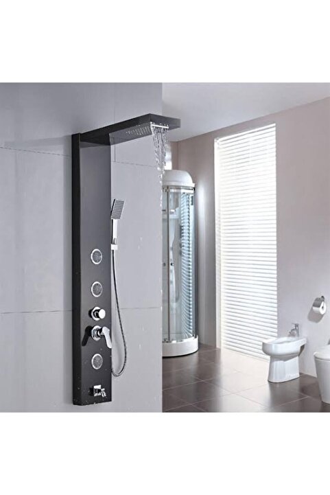 SAM BANYO Sam Fırat Siyah Duş Paneli, Robot Duş, Duş