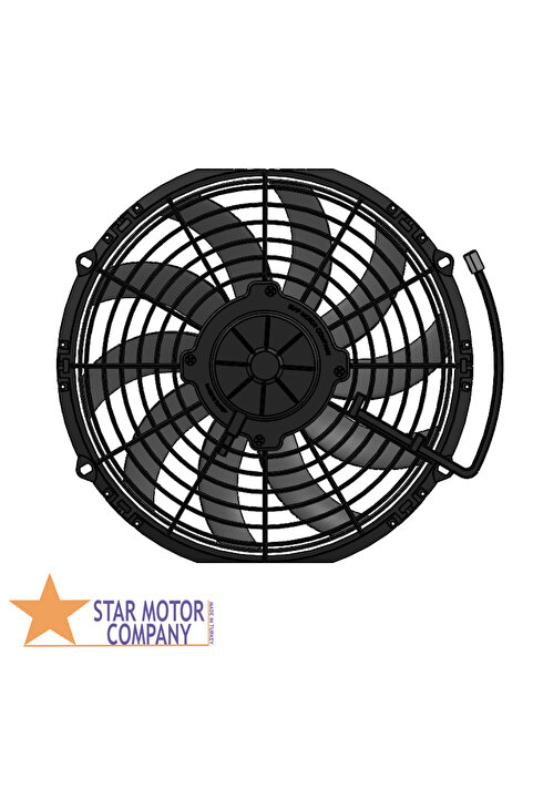 STAR MOTOR COMPANY 11 İNÇ 120 WAT 12 VOLT EMİCİ AXİEL FAN