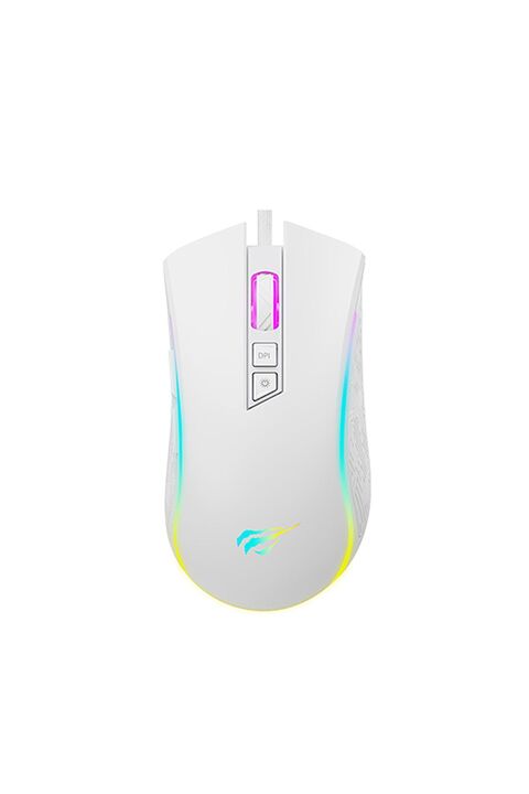Havit MS1034 RGB Gaming Makrolu Programlanabilir Oyuncu Mouse - Beyaz