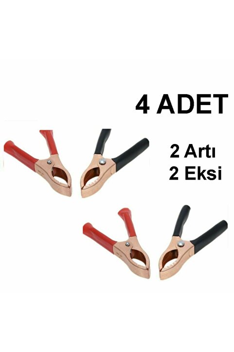 Genel Markalar Akü Maşası Lüx 4 Adet 2 Takım Mini Akü Takviye Maşa 2 Artı 2 Eksi