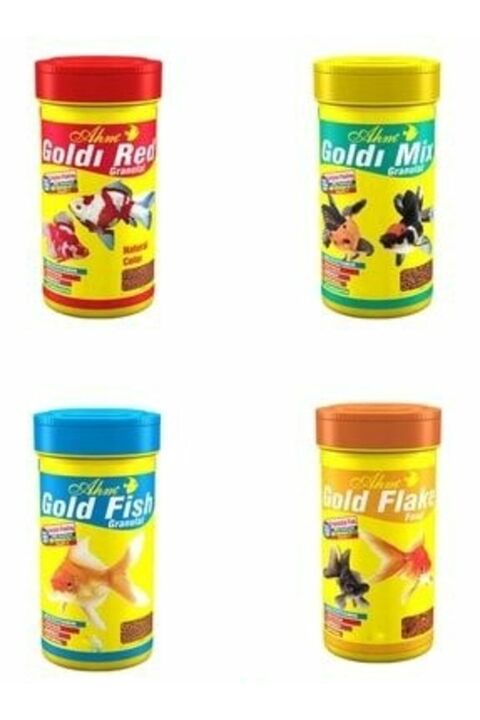 Ahm Japon Balığı Için Özel Yem Seti 100 ml X 4 Adet