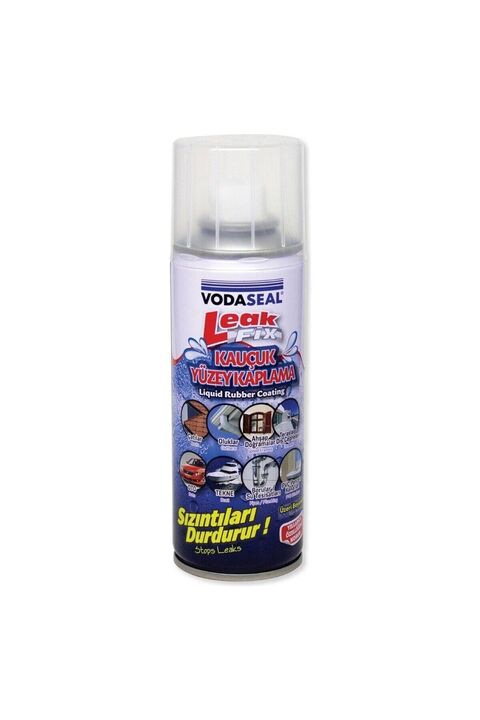 Vodaseal Leak Fix Su Geçirmez Sızdırmaz Sızıntı Önleyici Kauçuk Kaplama Izolasyon Beyaz Sprey 200 ML