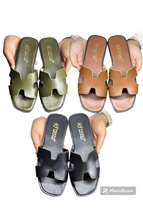YILDIZ SHOES 3 Lü Terliği Günlük Yazlık Terliği Ev Dışarı Misafir Çeyiz Hrms Terliki
