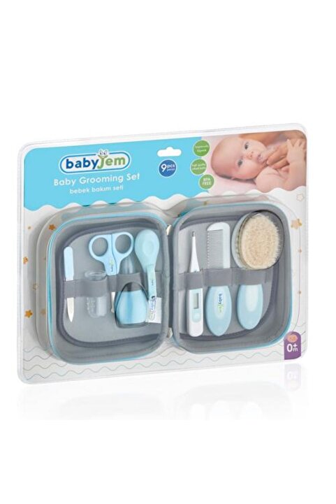 Babyjem 363 Mavi Bebek Bakım Seti 9 Parça