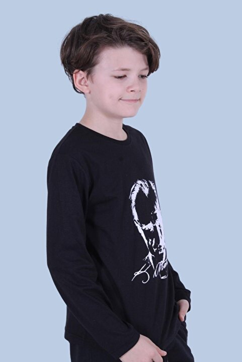 FYK COLLECTİON Farklı Baskılı Atatürk Desenli Uzun Kollu Unısex Sweatshirt
