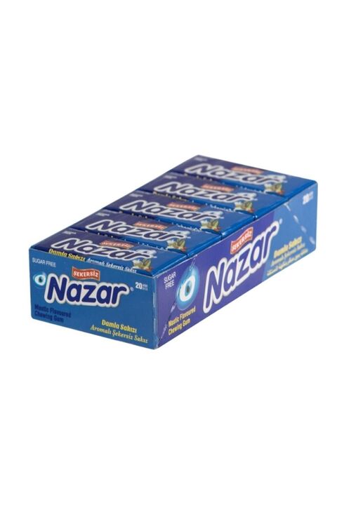 Nazar Damla Aromalı Sekersız Sakız 20'lı