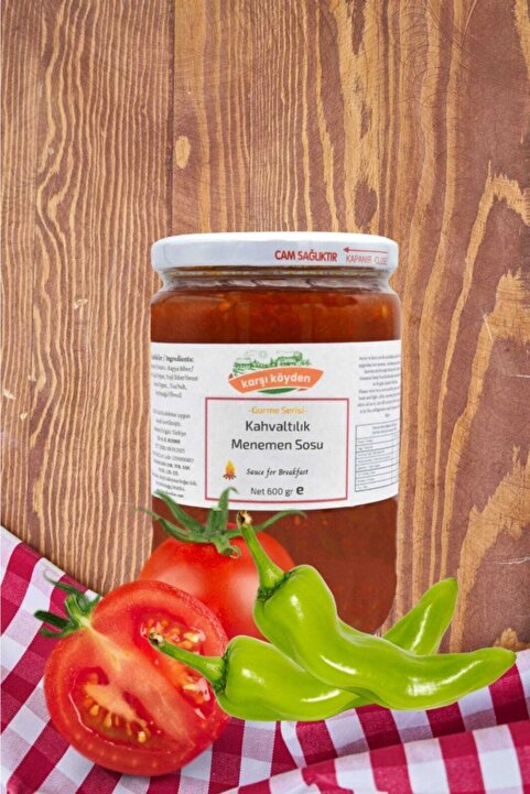 Karşı Köyden Kahvaltılık Menemen Sosu - (600gr - Cam Kavanoz)