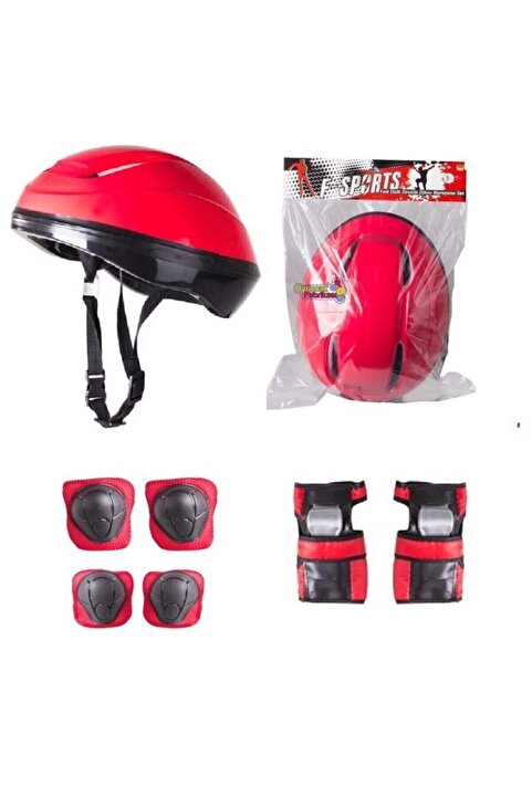 TOPROCKSTORE Çocuk Kask Dizlik Dirseklik Koruyucu Set 7 Parça