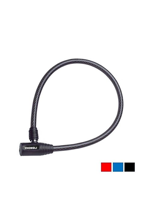 Trendbisiklet Bisiklet Kilidi Anahtarlı 12x800mm Spiral , Anahtarlı Kilit