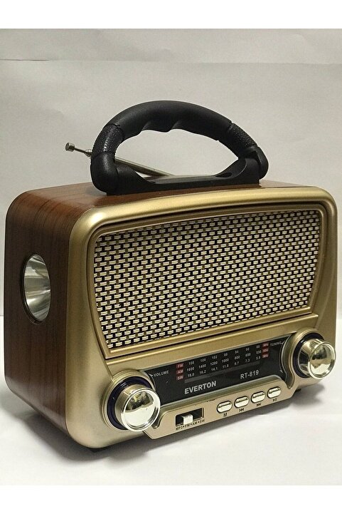 BLOMSTER Everton Rt-819 Güneş Enerjili Nostaljik Fm,aux,usb Müzik Çalar Rt 819