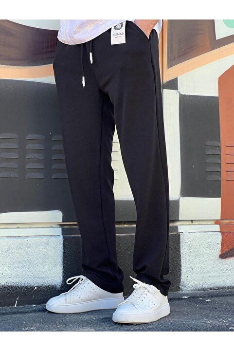 ElitWear Yeni Sezon Rahat Kalıp Esnek Kumaş Beli Lastikli Baggy Pantolon