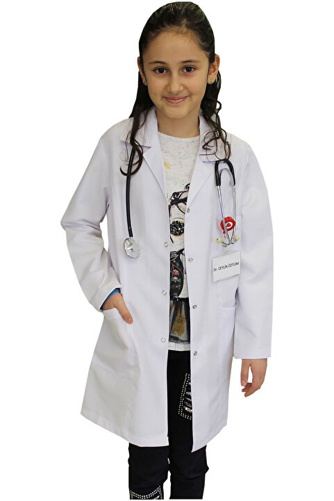 safaforma Kız Çocuk Doktor Önlüğü  2 -14 Yaş Aralığı Bedenler