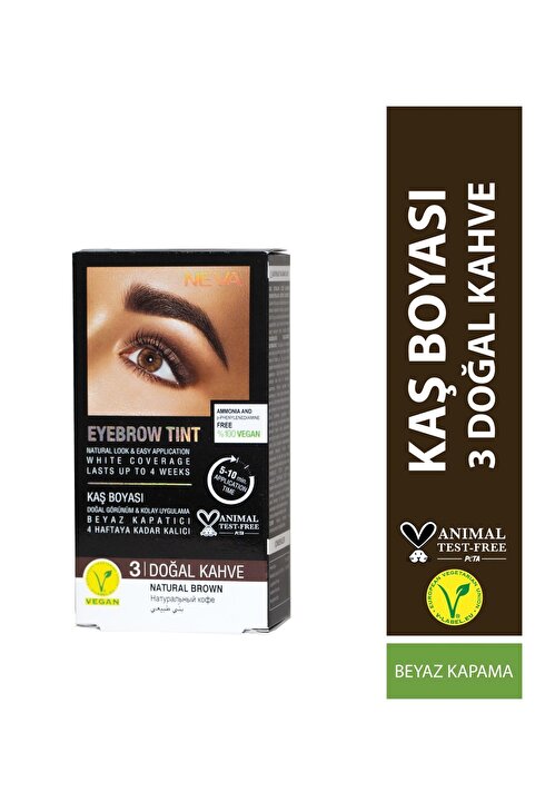 Neva Kaş Boyası Seti (vegan) 3 DOĞAL KAHVE - Natural Brown